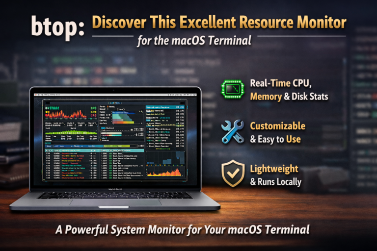 btop macOS terminal resource monitor